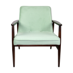 Chaise longue vintage vert clair gfm63 par j. kedziorek, années 1970 Chaise longue vintage vert clair gfm63 par j. kedziorek, années 1970