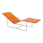 Chaise longue 'wave' en plexiglas orange par jean - marie massaud