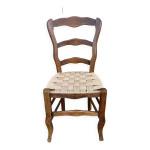 Chaise louis philippe, assise tisse, fin xixme s.