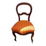 Chaise louis philippe restaure  roulettes