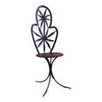 Chaise marguerite fer forg