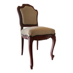 Chaise medaillon rose et beige