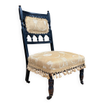 Chaise  nourrice styl victorien , chauffeuse fin xixe