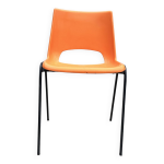 Chaise orange coque plastique