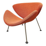 Chaise orange slice design vintage hollandais pierre paulin artifort f437