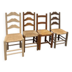 Chaises en paille de bistrot Chaises en paille de bistrot