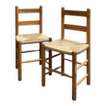 Chaises pailles