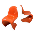 Chaises panton de verner panton pour fehlbaum / herman miller, annes 1970