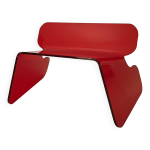 Chaise en plexiglas rouge, france annes 70