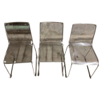 Chaises plexiglas transparentes