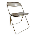 Chaise plia plexi fum par giancarlo piretti