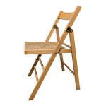 Chaise pliante  l'assise canne