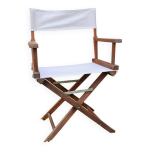 Chaise pliante cinma ralisateur teck lin bistrot bistro