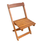 Chaise pliante enfant bebe bois clair vintage Chaise pliante enfant bebe bois clair vintage