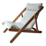Chaise pliante de gilles lundgren en toile et pin