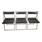 Chaises pliantes interlübke des années 1980, lot de 3 Chaises pliantes interlübke des années 1980, lot de 3