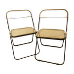 Chaises pliante en plexiglass