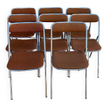 Chaises pliantes souvignet ann�es 70