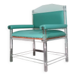 Chaise rare en plexiglas / acrylique / annes 80