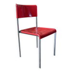 Chaise rouge l303 lafargue graphal