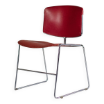 Chaise rouge max stacker pour steelcase, 1970