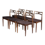 Chaises de salle  manger modle 94 de johannes andersen pour christian linneberg, danemark. lot de 6 ...