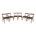 Chaises de salle  manger danoises par ole wanscher pour poul jeppesens furniture factory.