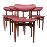 Chaises de salle  manger design danois par scantic mobelvaerk, annes 1960