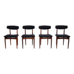 Chaises de salle  manger design en palissandre