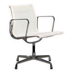 Chaise de salle à manger eames aluminum group ea108 en maille filet blanche Chaise de salle à manger eames aluminum group ea108 en maille filet blanche