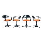 Chaises de salle  manger konrad schaefer de style futuriste pour emu, annes 1960