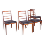 Chaises de salle à manger mid - century en teck de mcintosh, 1960s, set de 4 Chaises de salle à manger mid - century en teck de mcintosh, 1960s, set de 4