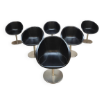 Chaises de salle  manger pivotantes au design italien vintage style mad men