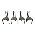 Chaises de salle à manger post - modernes, années 1980, lot de 4 Chaises de salle à manger post - modernes, années 1980, lot de 4