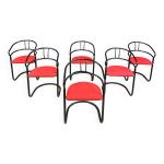 Chaises de salle � manger post - modernes, ann�es 1980