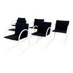 Chaises de salle  manger postmodernes cirkel par metaform, annes 1980, lot de 6