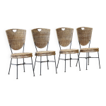Chaises de salle  manger en rotin