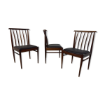 Chaises de salle à manger scandinaves, années 1960, ensemble de 3 Chaises de salle à manger scandinaves, années 1960, ensemble de 3