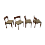 Chaises de salle à manger en teck de midi par bernard petersen années 1960 Chaises de salle à manger en teck de midi par bernard petersen années 1960