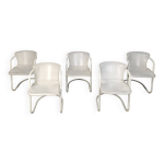 Chaises de salle  manger vintage de metaform, lot de 5 - annes 1970