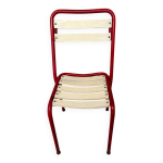 Chaise tolix rouge et blanche
