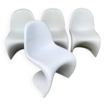 Chaises s par verner panton pour herman miller fehlbaum production, série de 4 Chaises s par verner panton pour herman miller fehlbaum production, série de 4