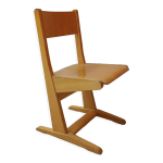 Chaise vintage de bureau d'cole enfant casala