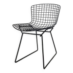 Chaise vintage en fil de fer modle 420 harry bertoia knoll 1970