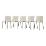 Chaises vintage en plastique lisse et moderne du milieu du sicle par philippe starck pour xo design, ...