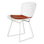 Chaise wire harry bertoia blanche