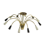 Chandelier 12 branches design spider annes 1950
