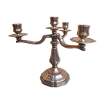 Chandelier 3 branches, mtal argent, saint mdard