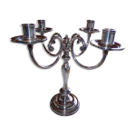 Chandelier 4 branches en mtal argent, christofle