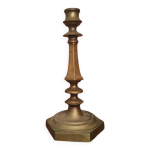 Chandelier bougeoir ancien en laiton dor�